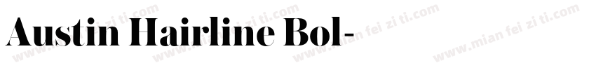 Austin Hairline Bol字体转换